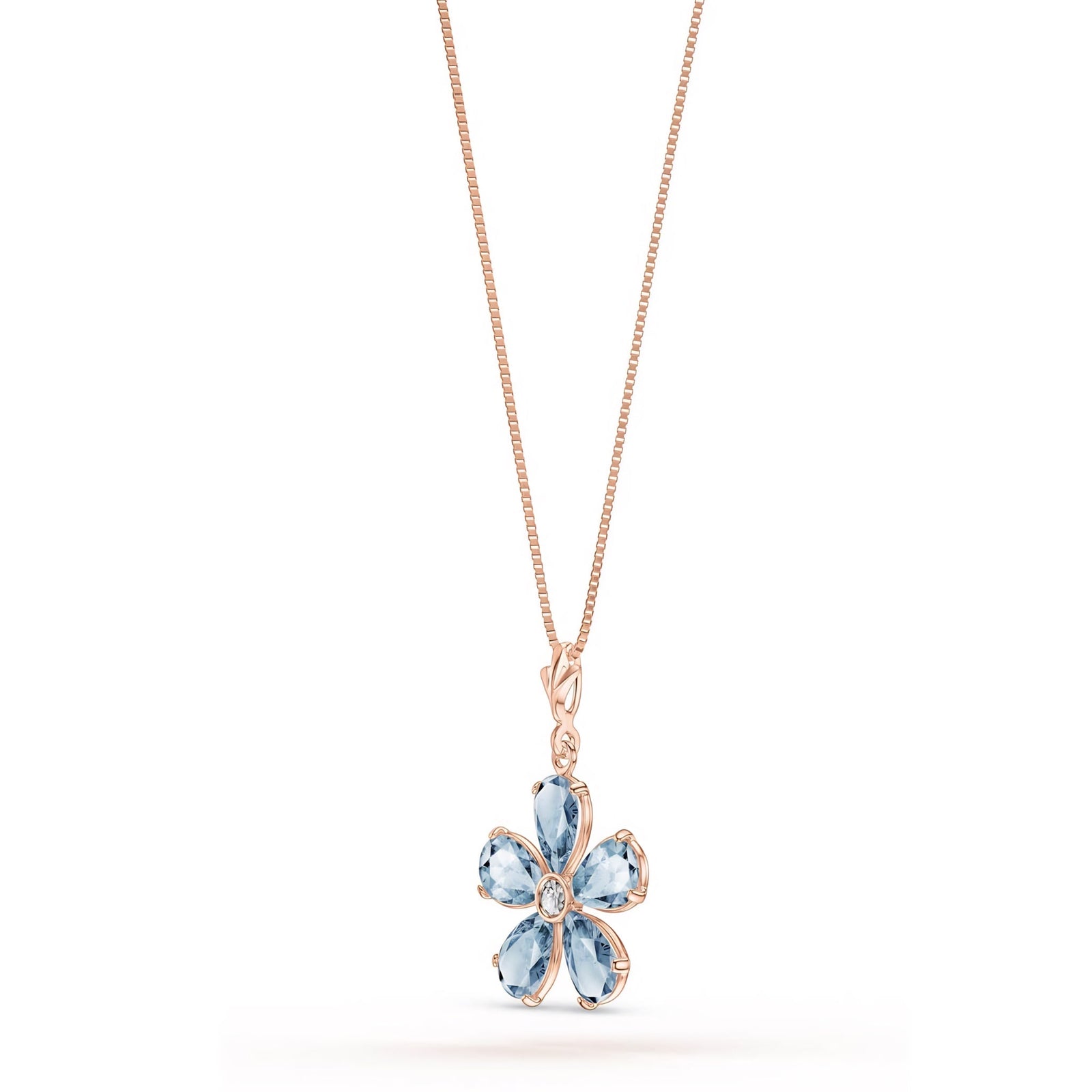 Rose Gold Radiance Necklace Amethyst 10K — Felicita