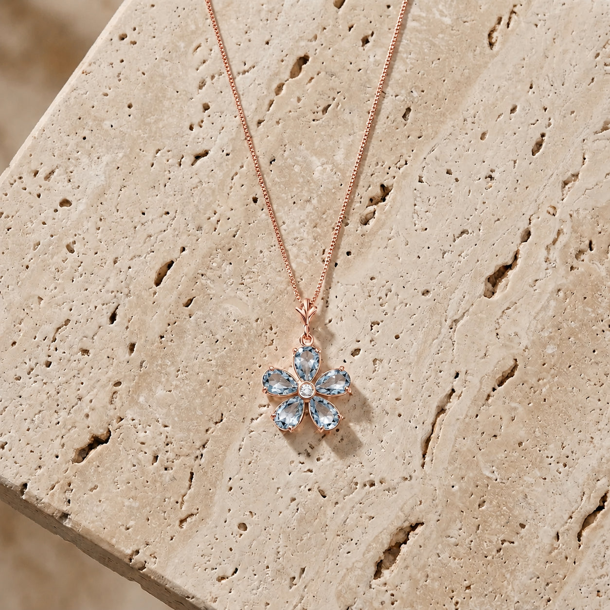 Rose Gold Radiance Necklace Amethyst 10K — Felicita