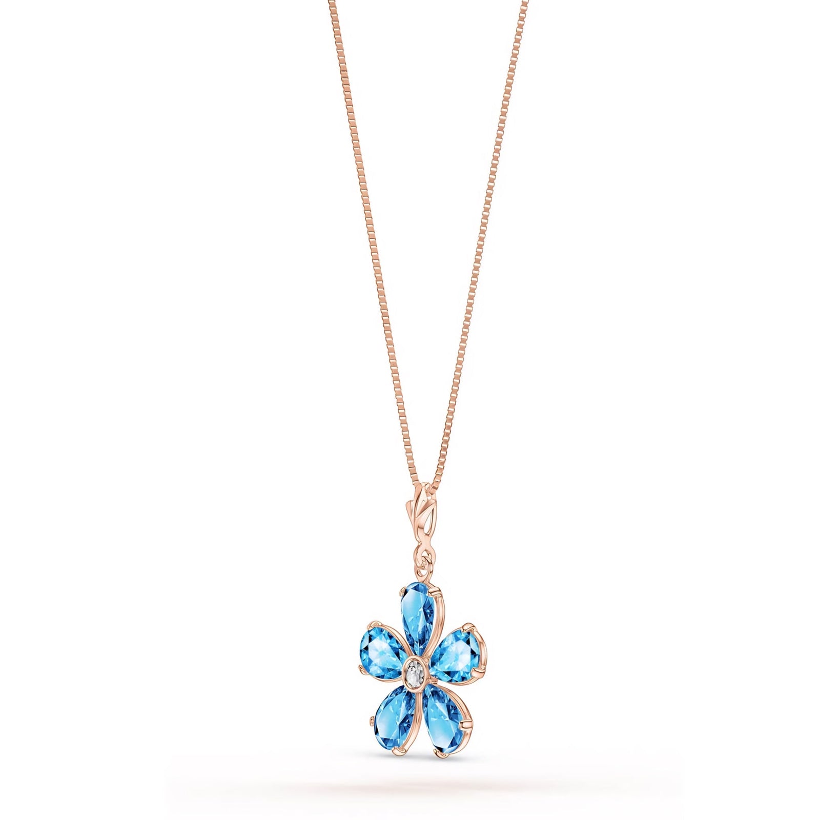 Rose Gold Radiance Necklace Citrine 10K — Felicita