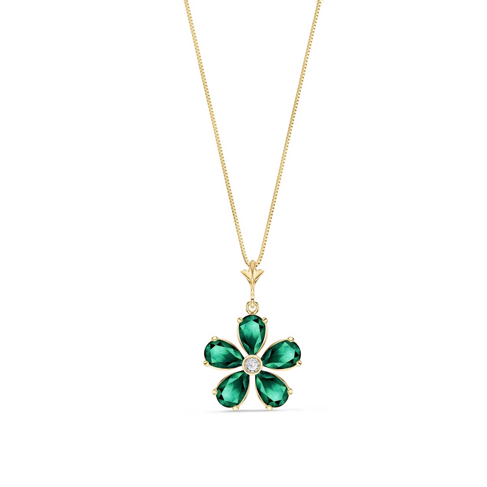 Yellow Gold Radiance Necklace Sapphire 10K — Felicita