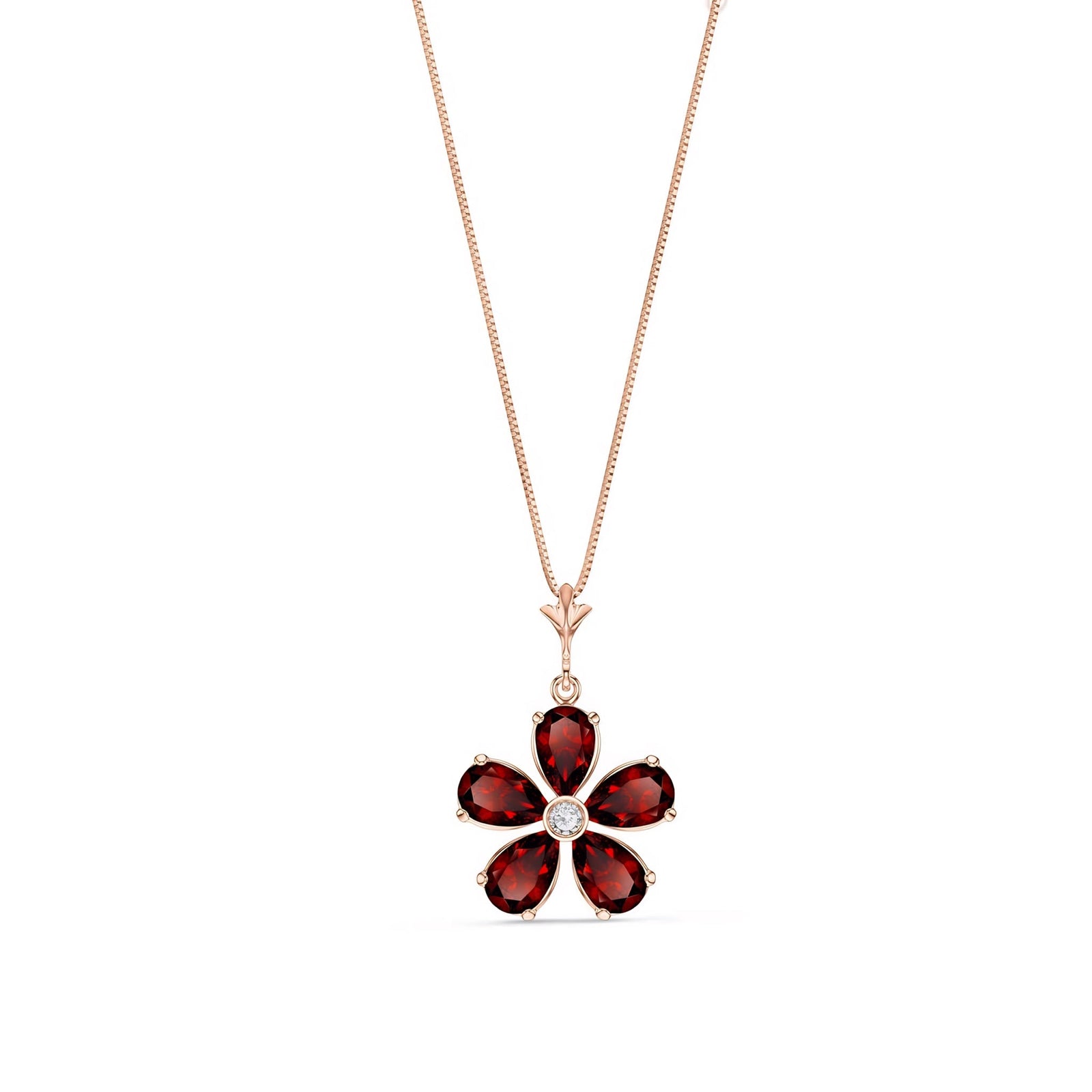 Rose Gold Radiance Necklace Emerald 10K — Felicita