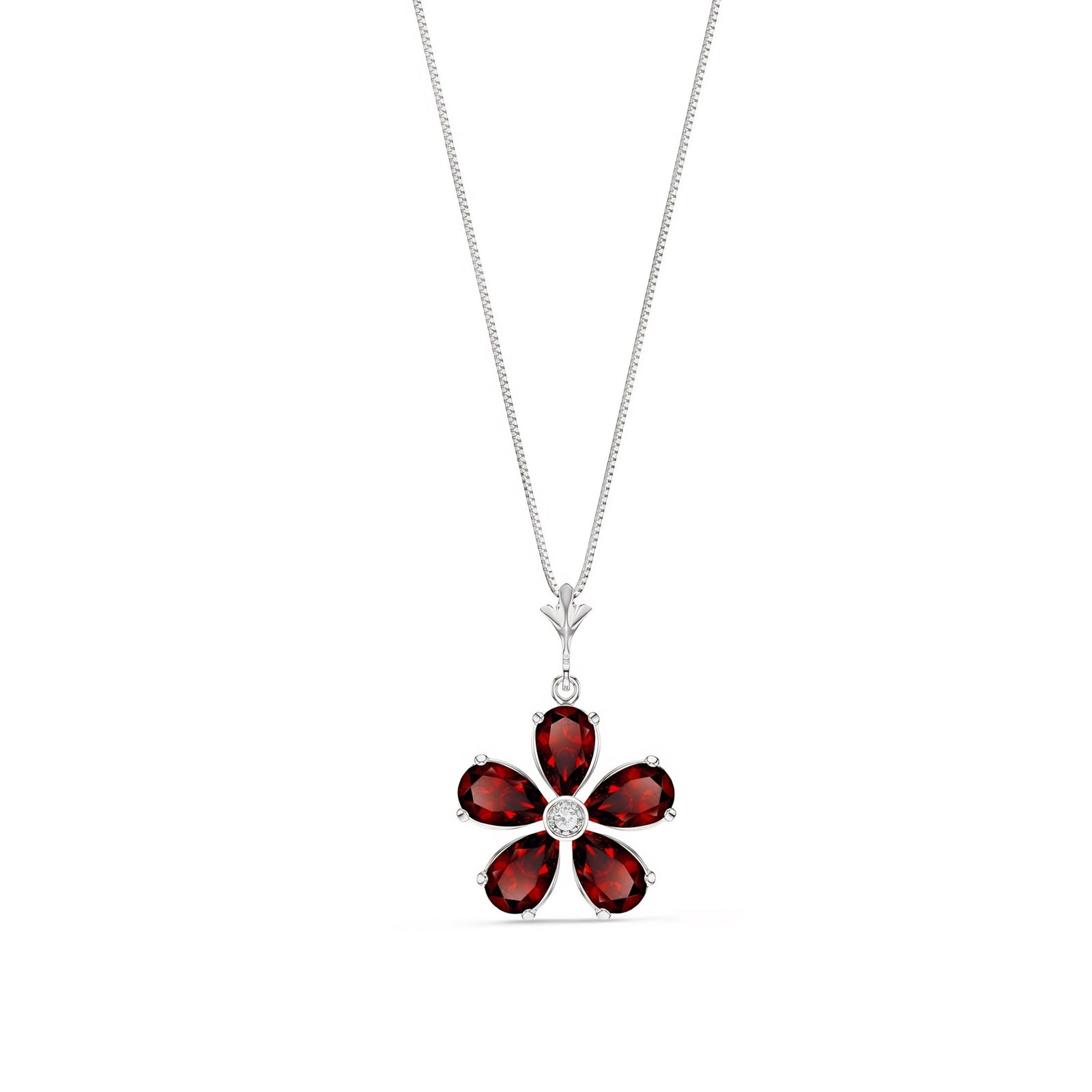 White Gold Radiance Necklace Emerald 10K — Felicita