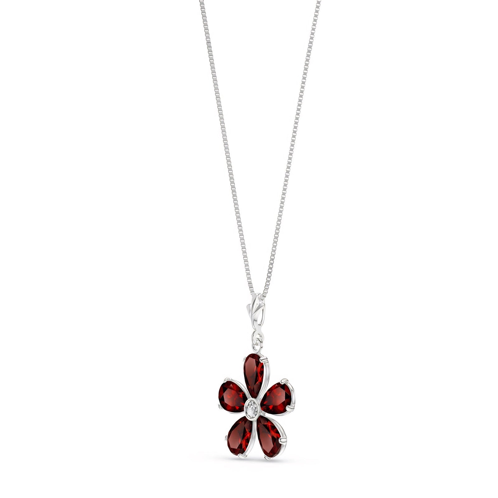 White Gold Radiance Necklace Emerald 10K — Felicita