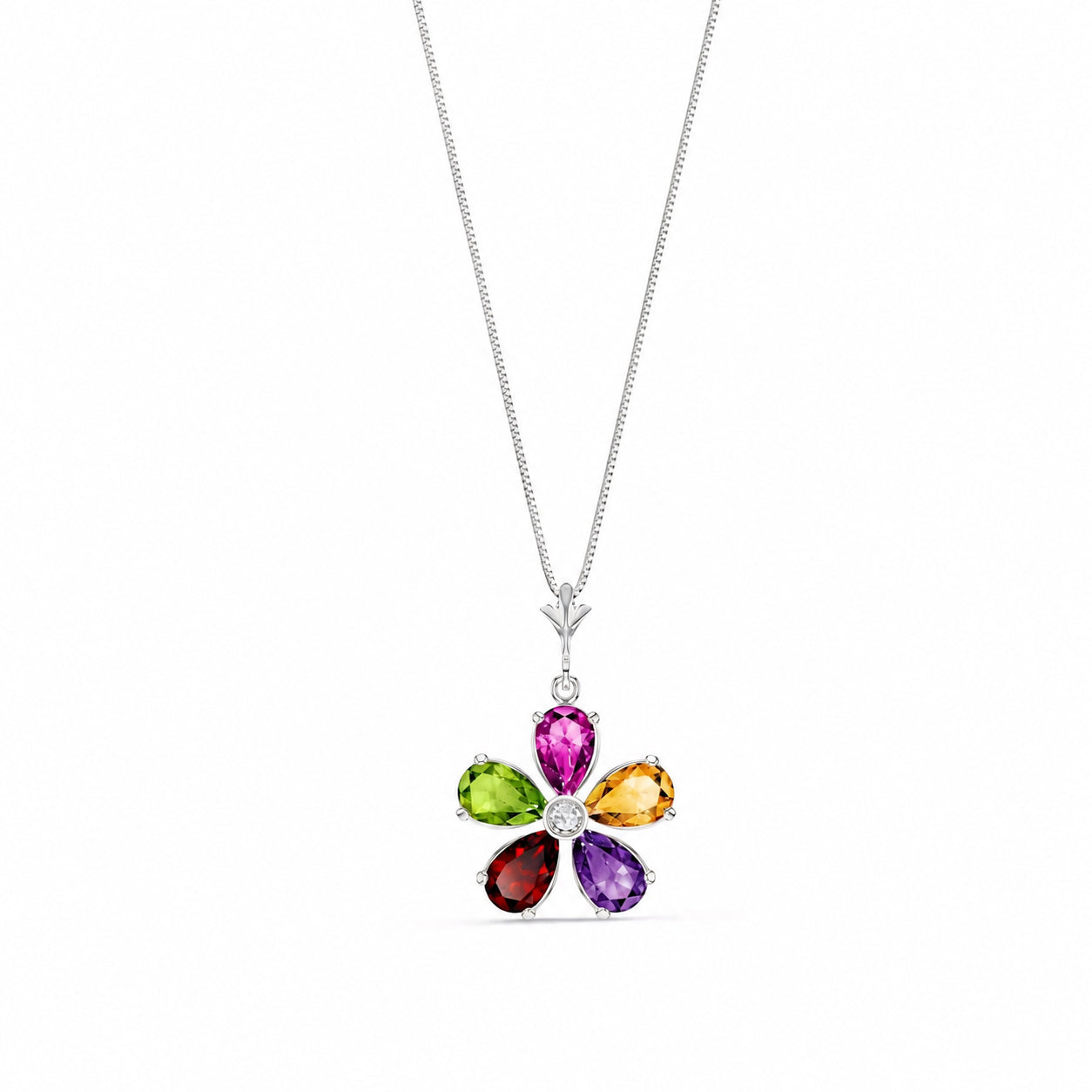 White Gold Radiance Necklace Tanzanite 10K — Felicita