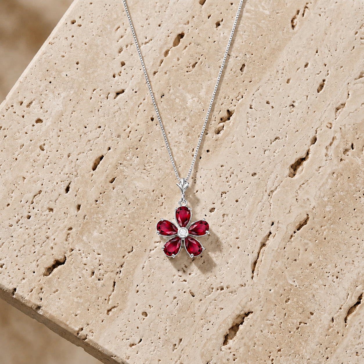 White Gold Radiance Necklace Blue Topaz 10K — Felicita