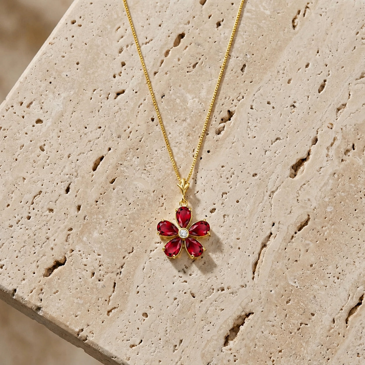 Yellow Gold Radiance Necklace Blue Topaz 10K — Felicita