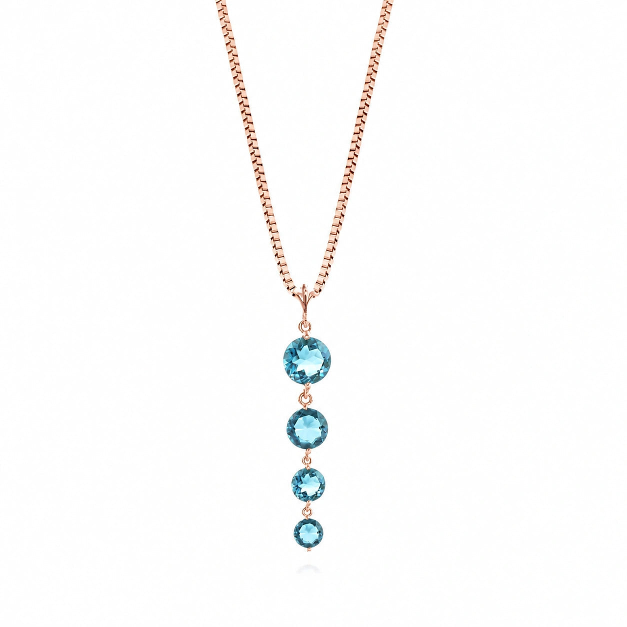 Rose Gold Classic Necklace Amethyst 10K — Clementina