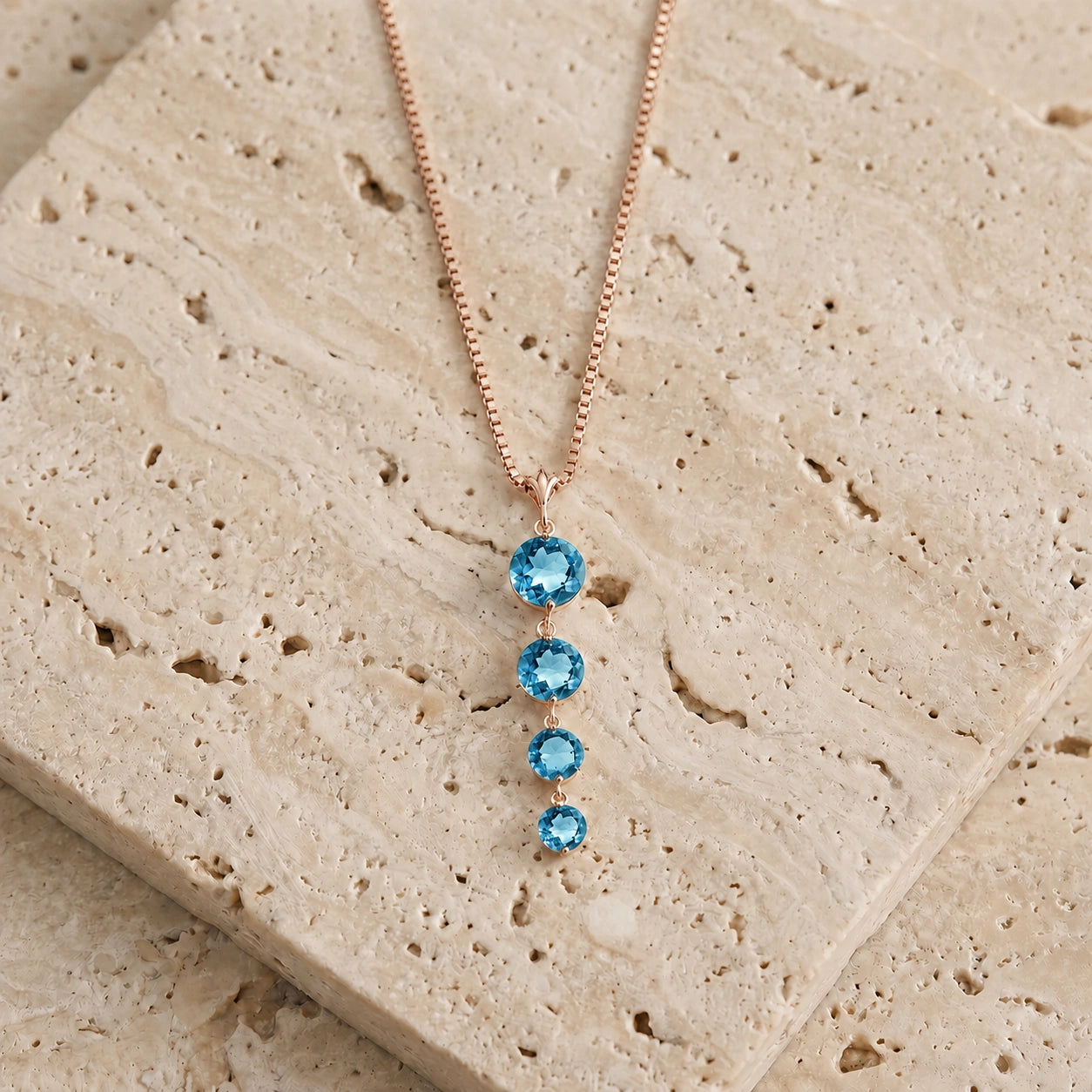 Rose Gold Classic Necklace Amethyst 10K — Clementina