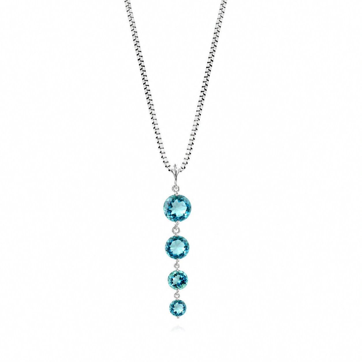 White Gold Classic Necklace Amethyst 10K — Clementina