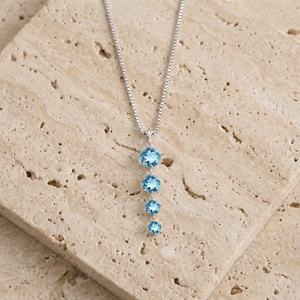 White Gold Classic Necklace Amethyst 10K — Clementina
