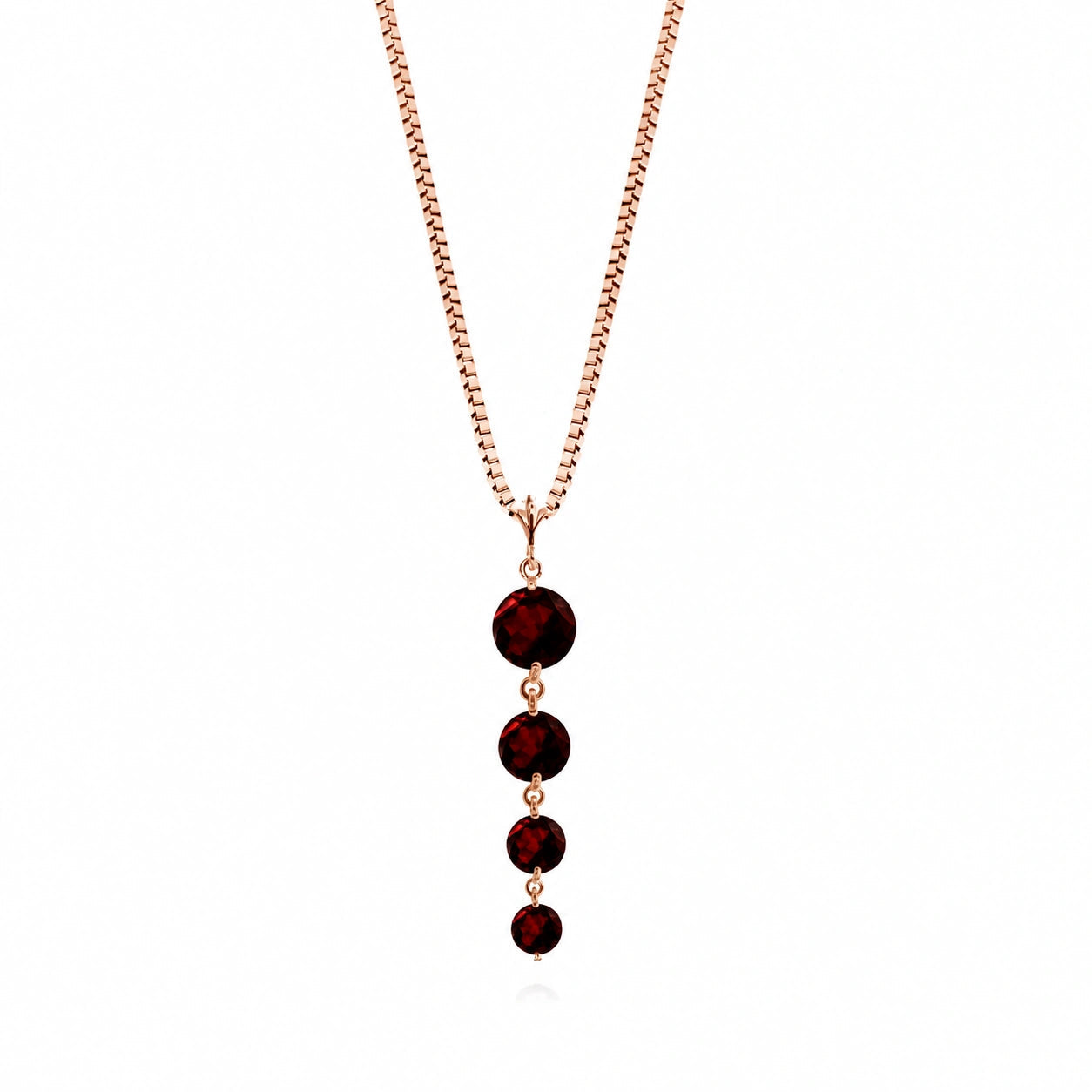 Rose Gold Classic Necklace Citrine 10K — Clementina