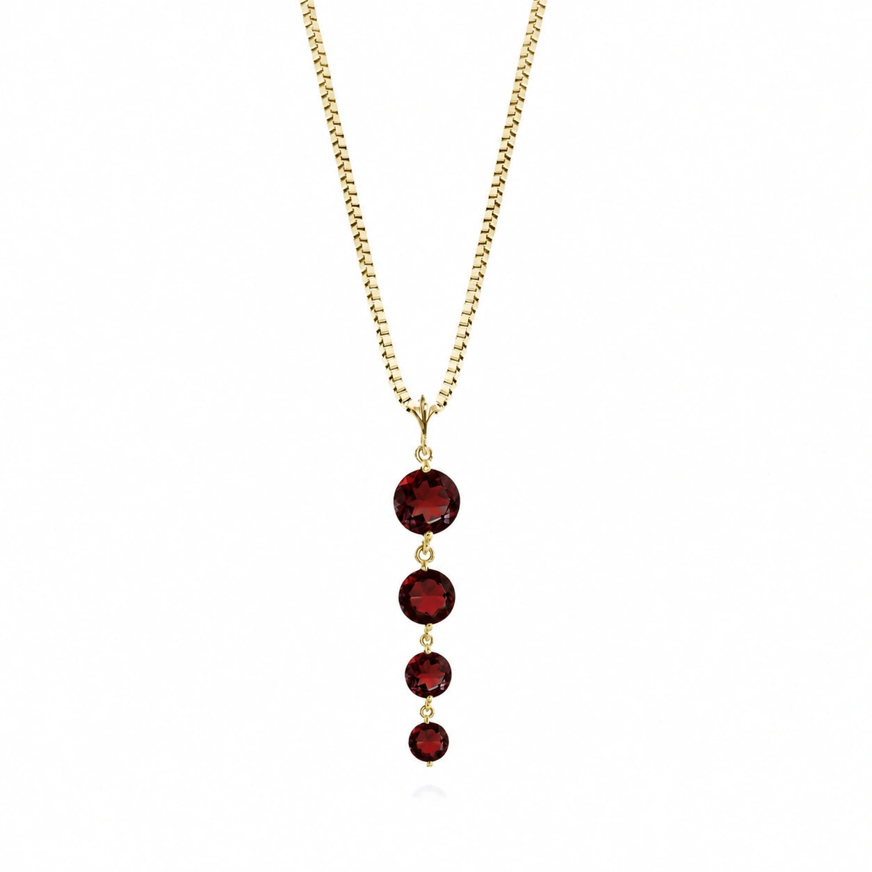 Yellow Gold Classic Necklace Citrine 10K — Clementina