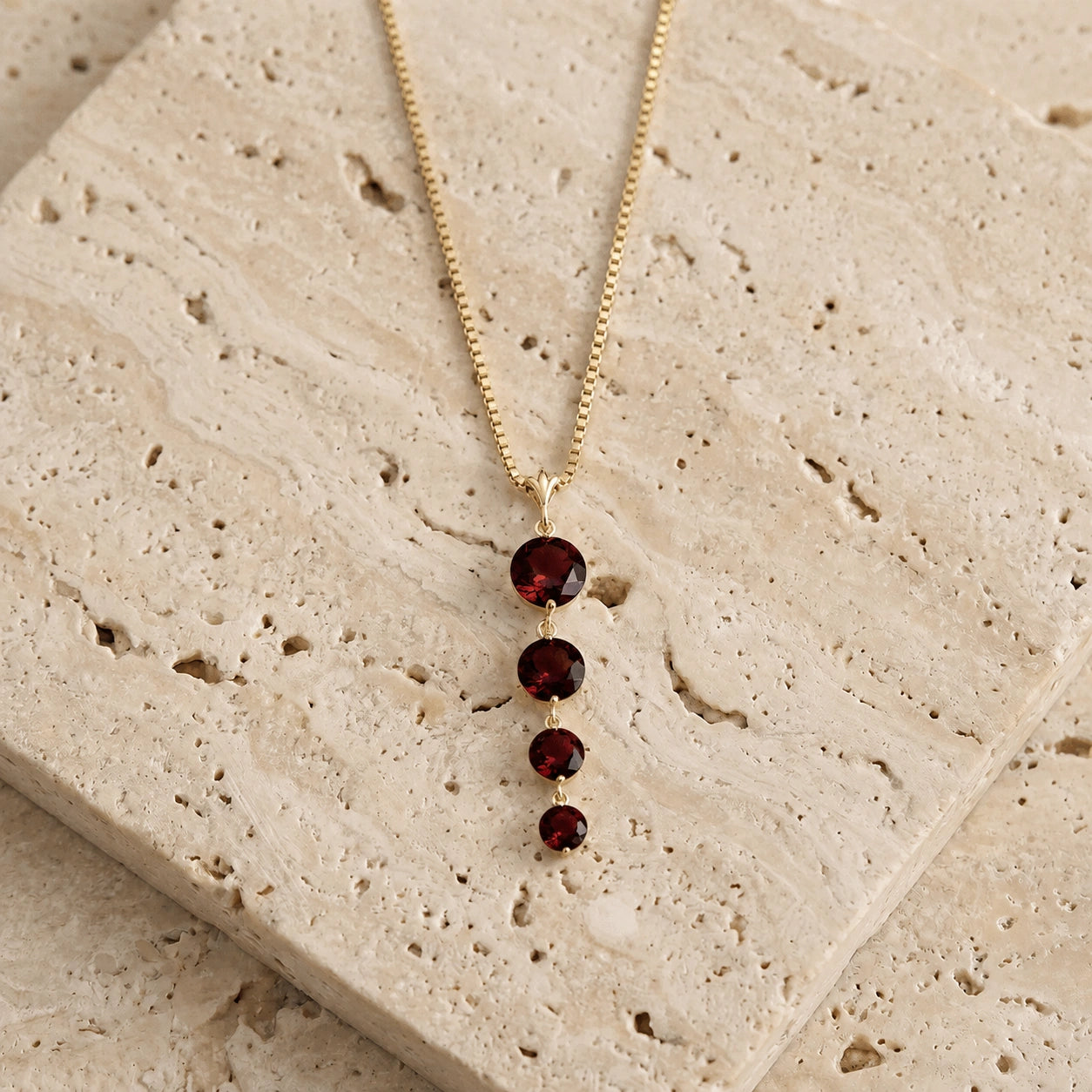 Yellow Gold Classic Necklace Citrine 10K — Clementina