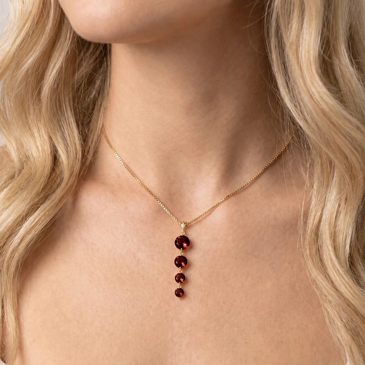 Yellow Gold Classic Necklace Citrine 10K — Clementina