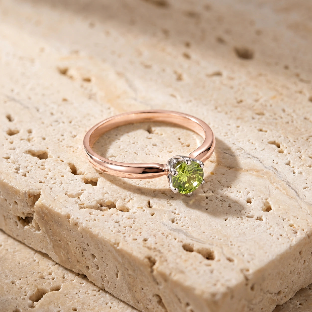 Rose Gold Ring Diamond 10K — Sole