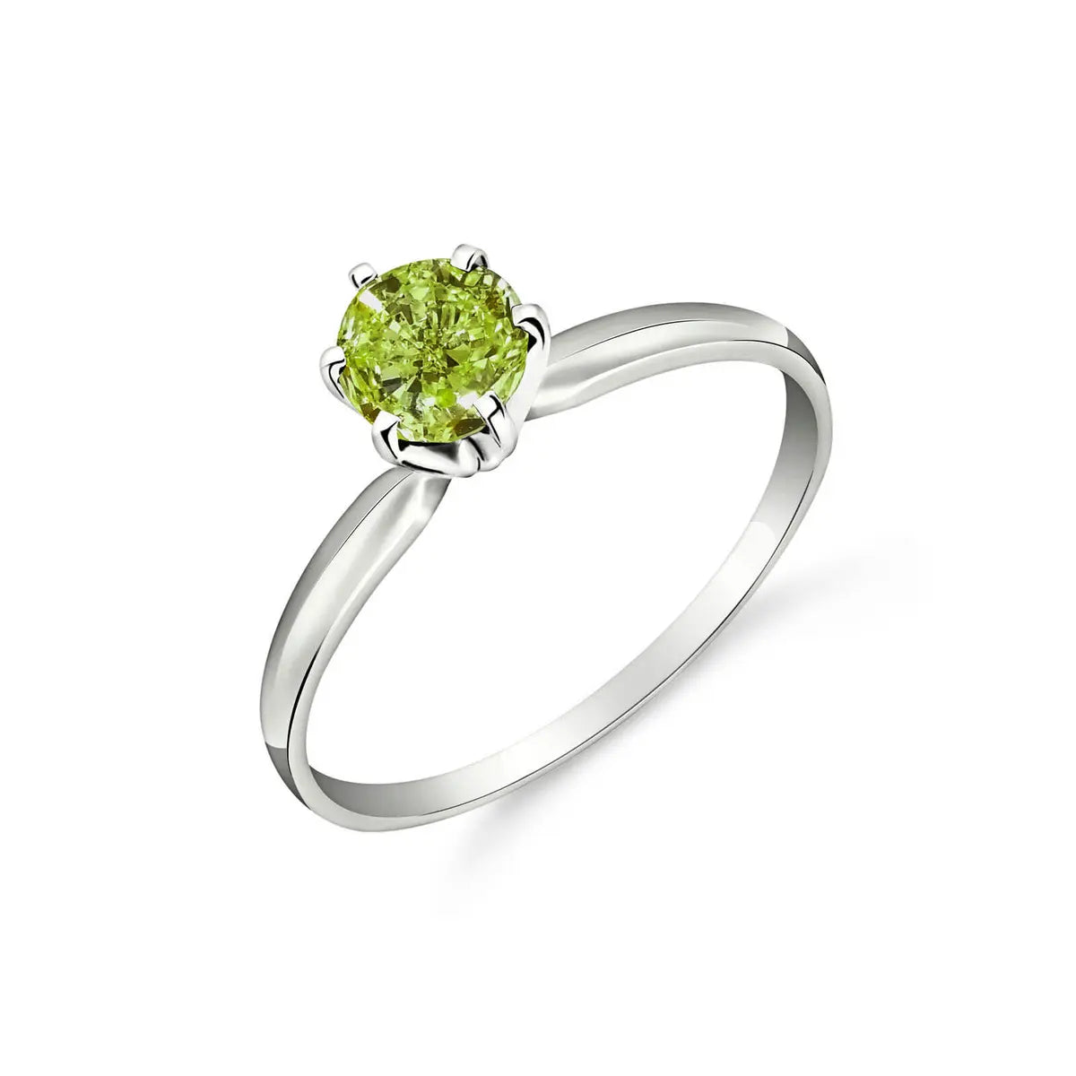 White Gold Ring Diamond 10K — Sole