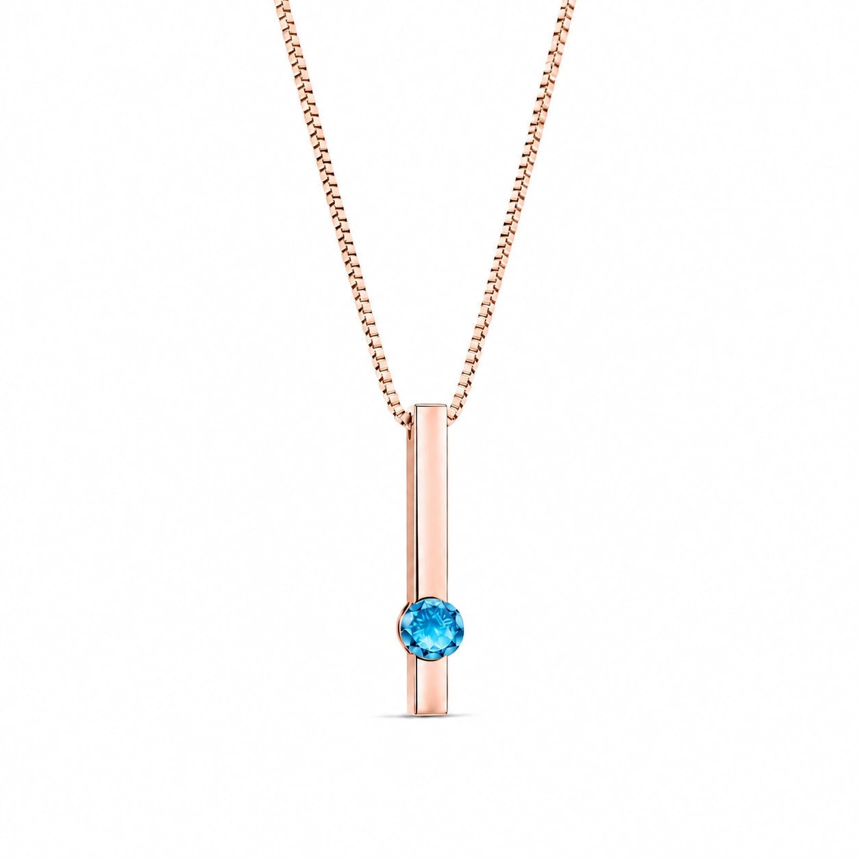 Rose Gold Blue Topaz — Candelora