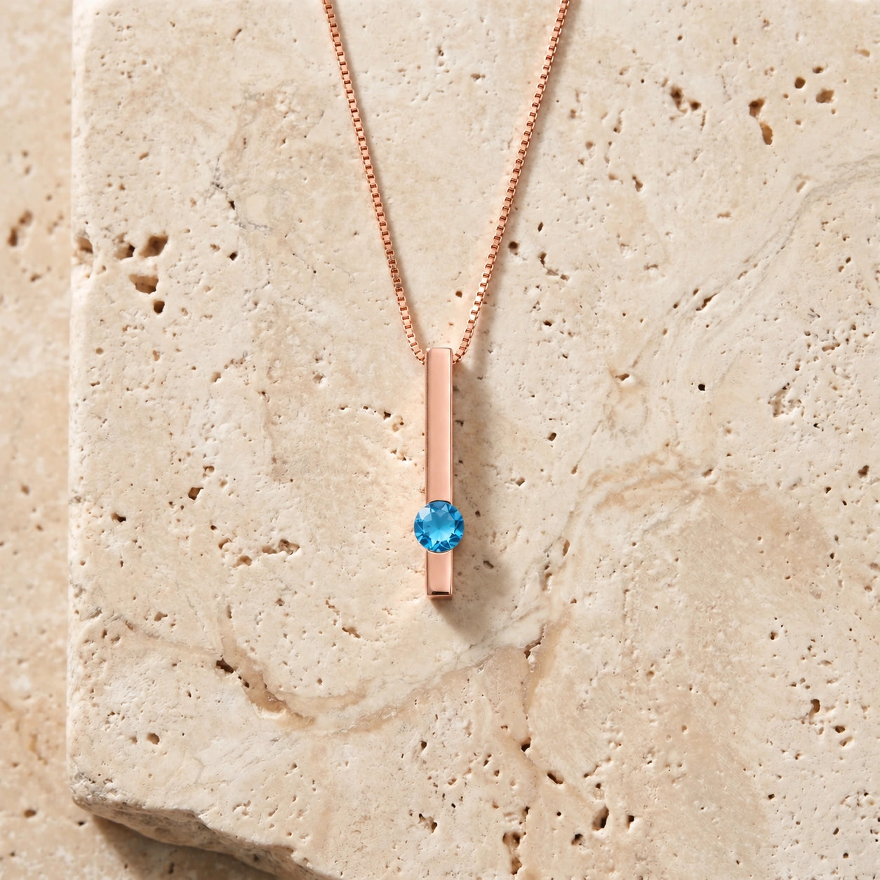 Rose Gold Blue Topaz — Candelora