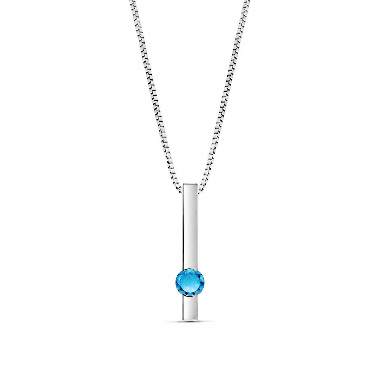 White Gold Blue Topaz — Candelora