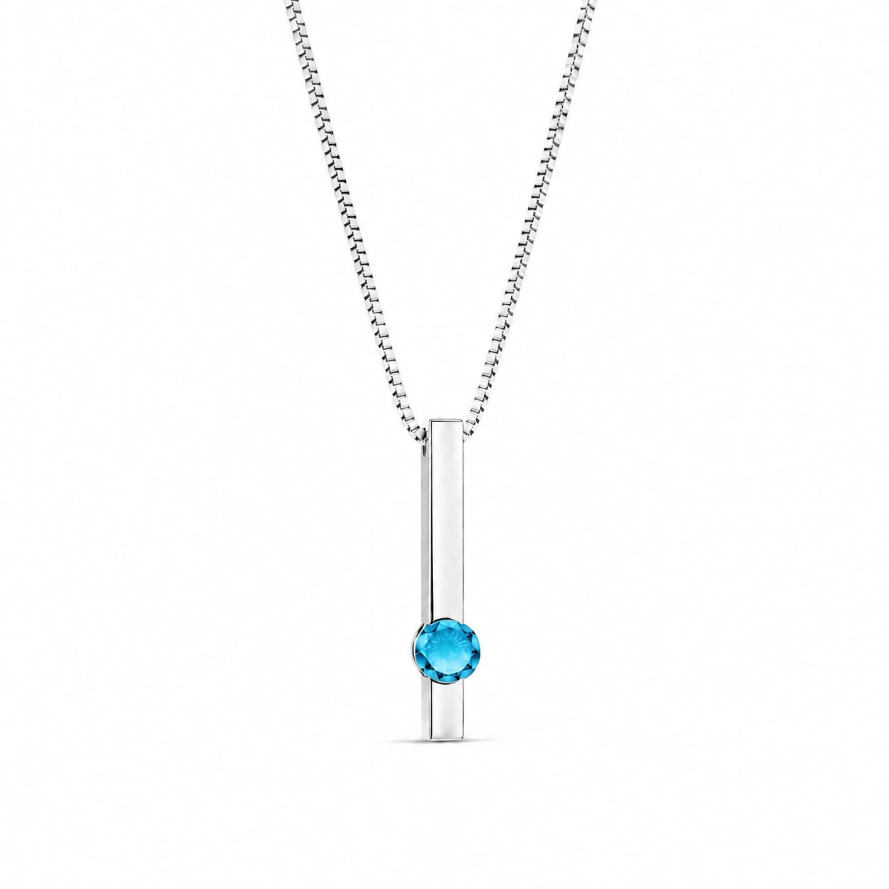 White Gold Blue Topaz — Candelora