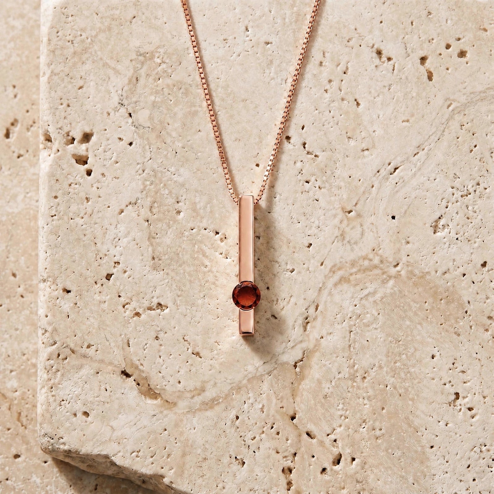 Rose Gold Garnet — Candelora