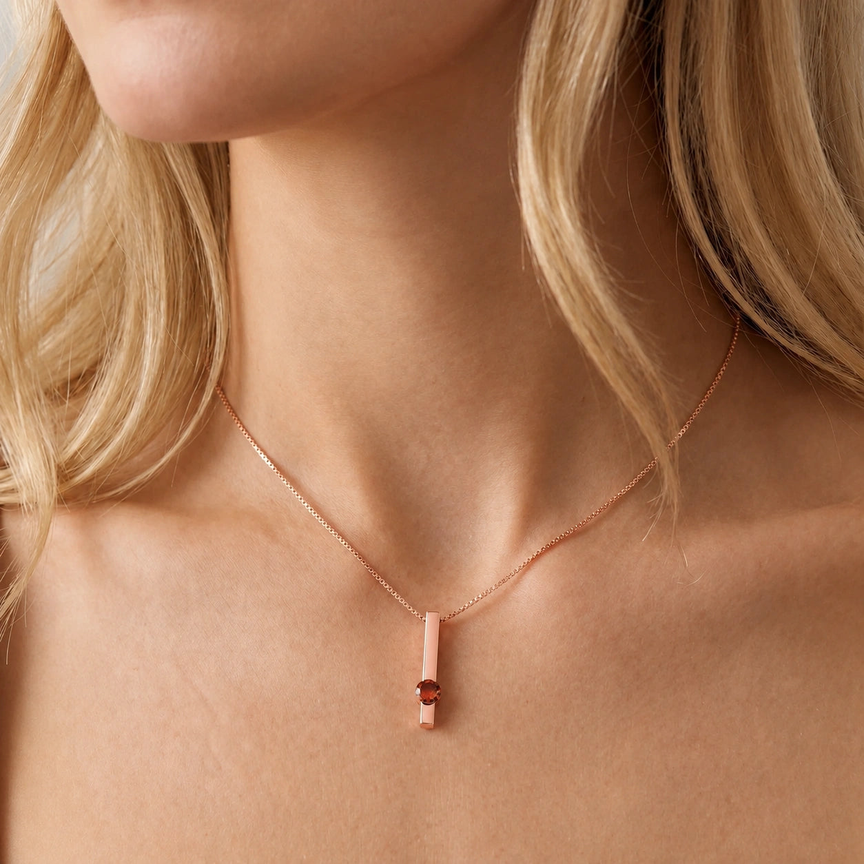 Rose Gold Garnet — Candelora