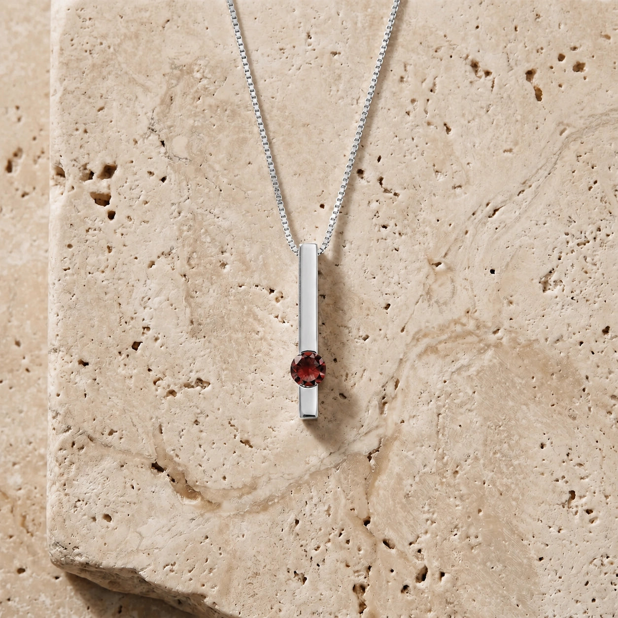 White Gold Garnet — Candelora
