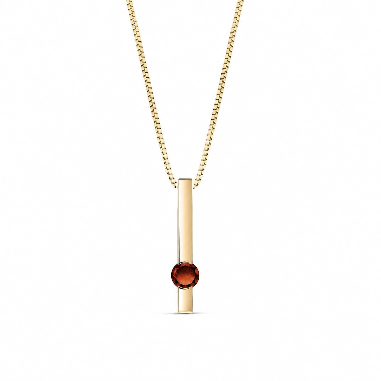 Yellow Gold Garnet — Candelora
