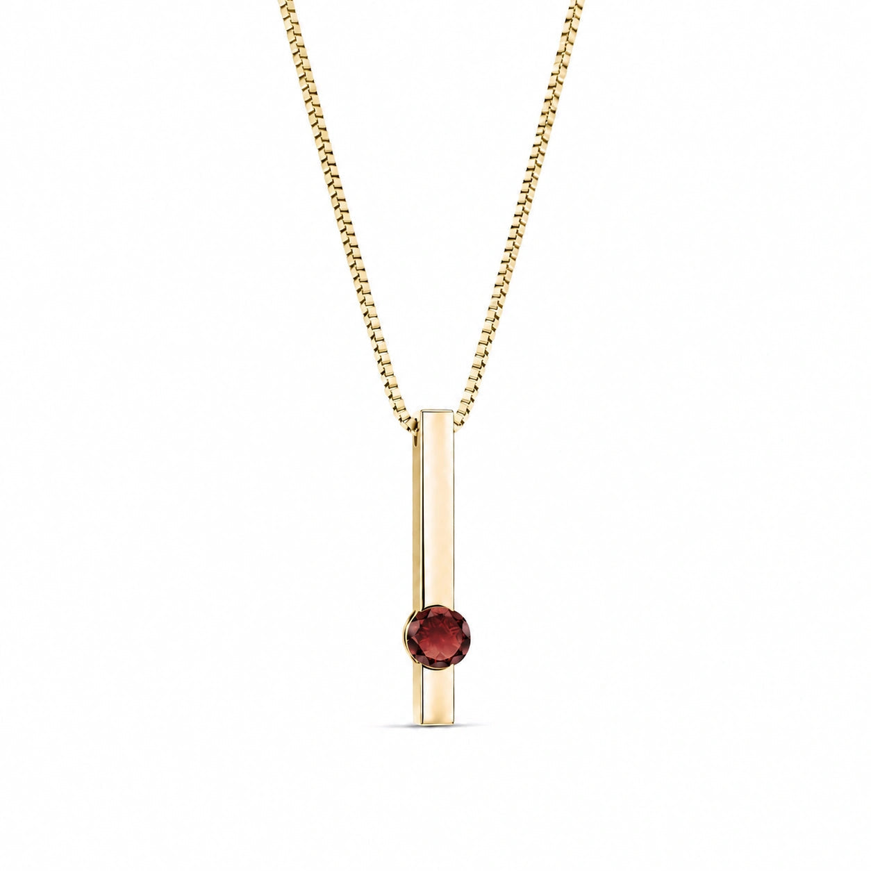Yellow Gold Garnet — Candelora