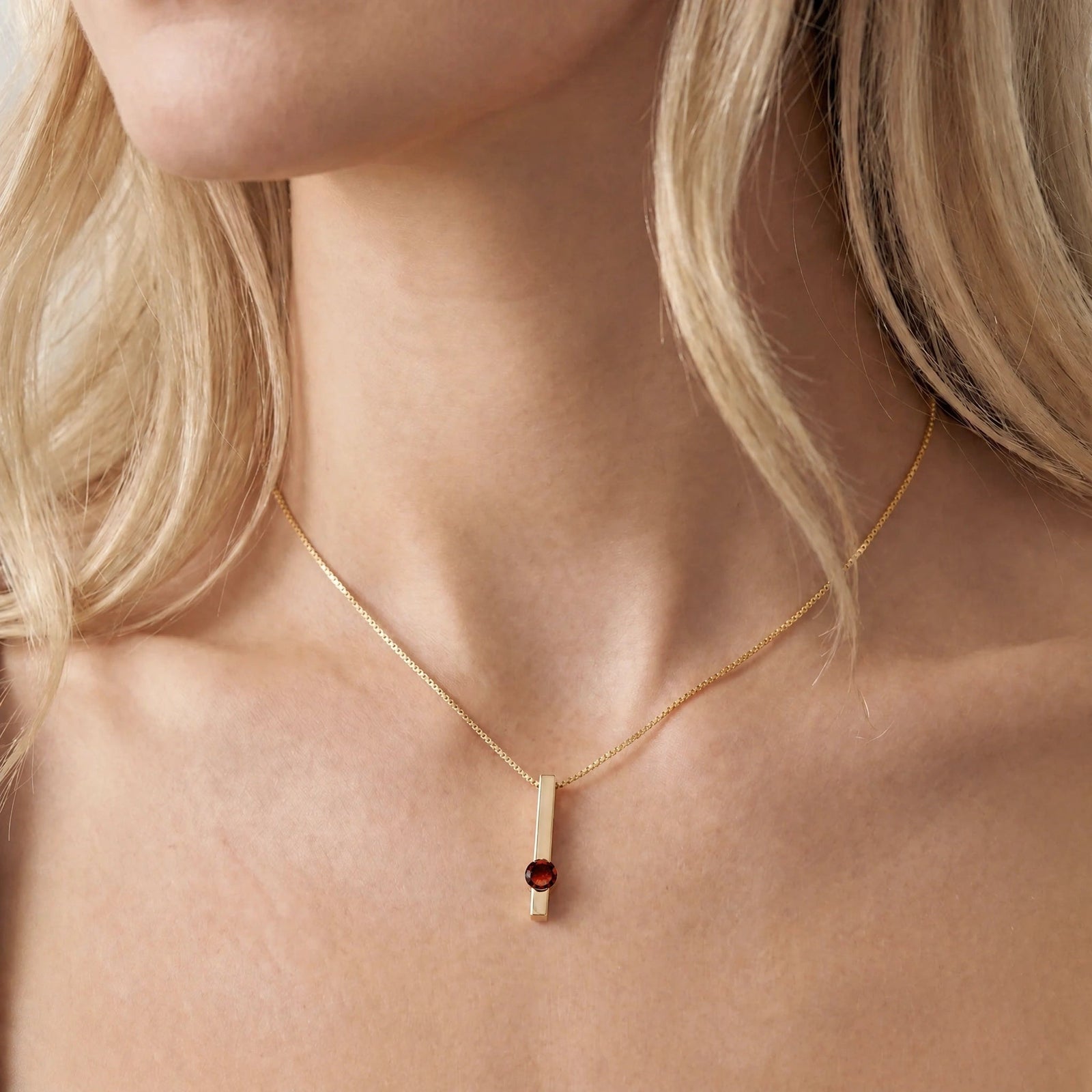 Yellow Gold Garnet — Candelora