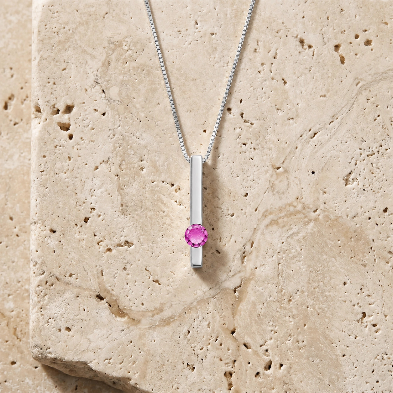 White Gold Pink Topaz — Candelora