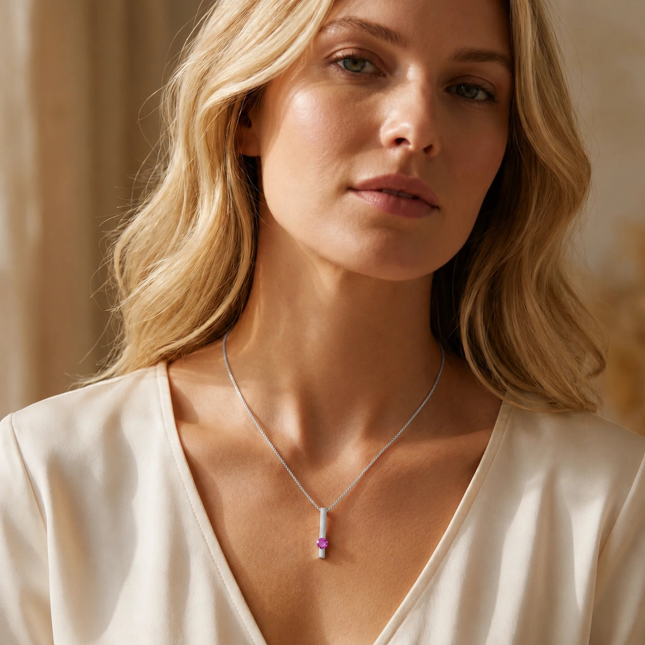 White Gold Pink Topaz — Candelora