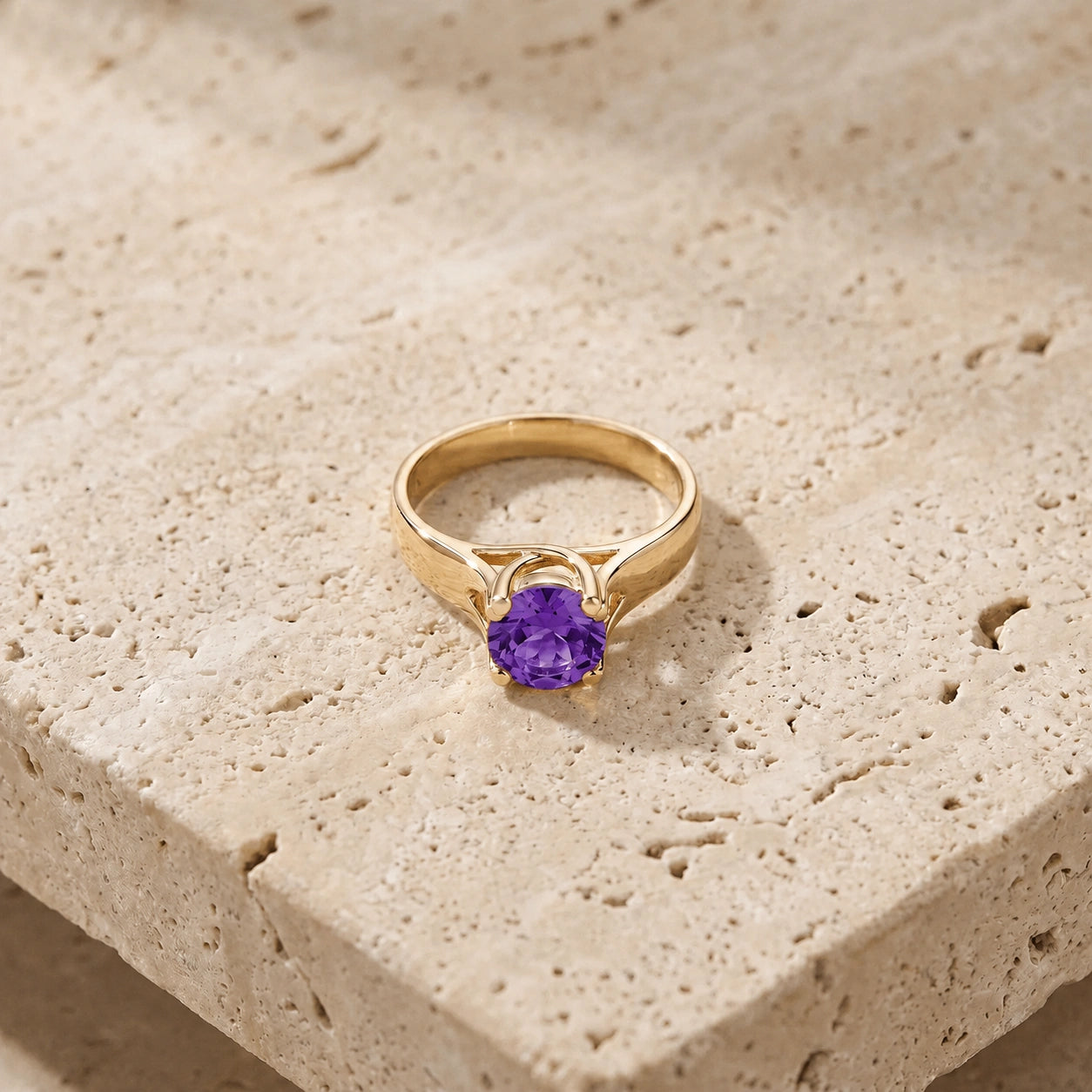 Yellow Gold Amethyst — Consolata