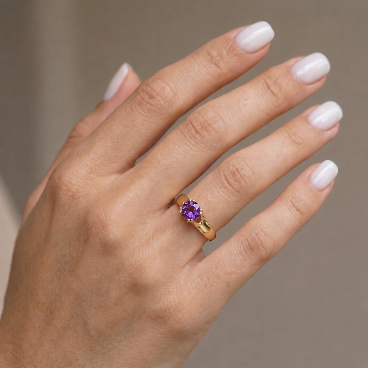 Yellow Gold Amethyst — Consolata