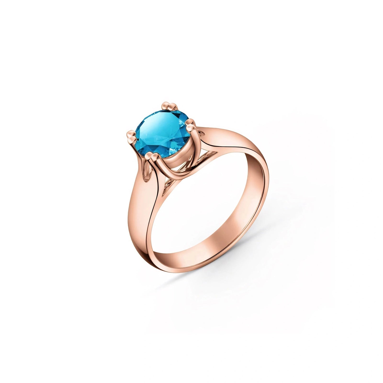 Rose Gold Blue Topaz — Consolata