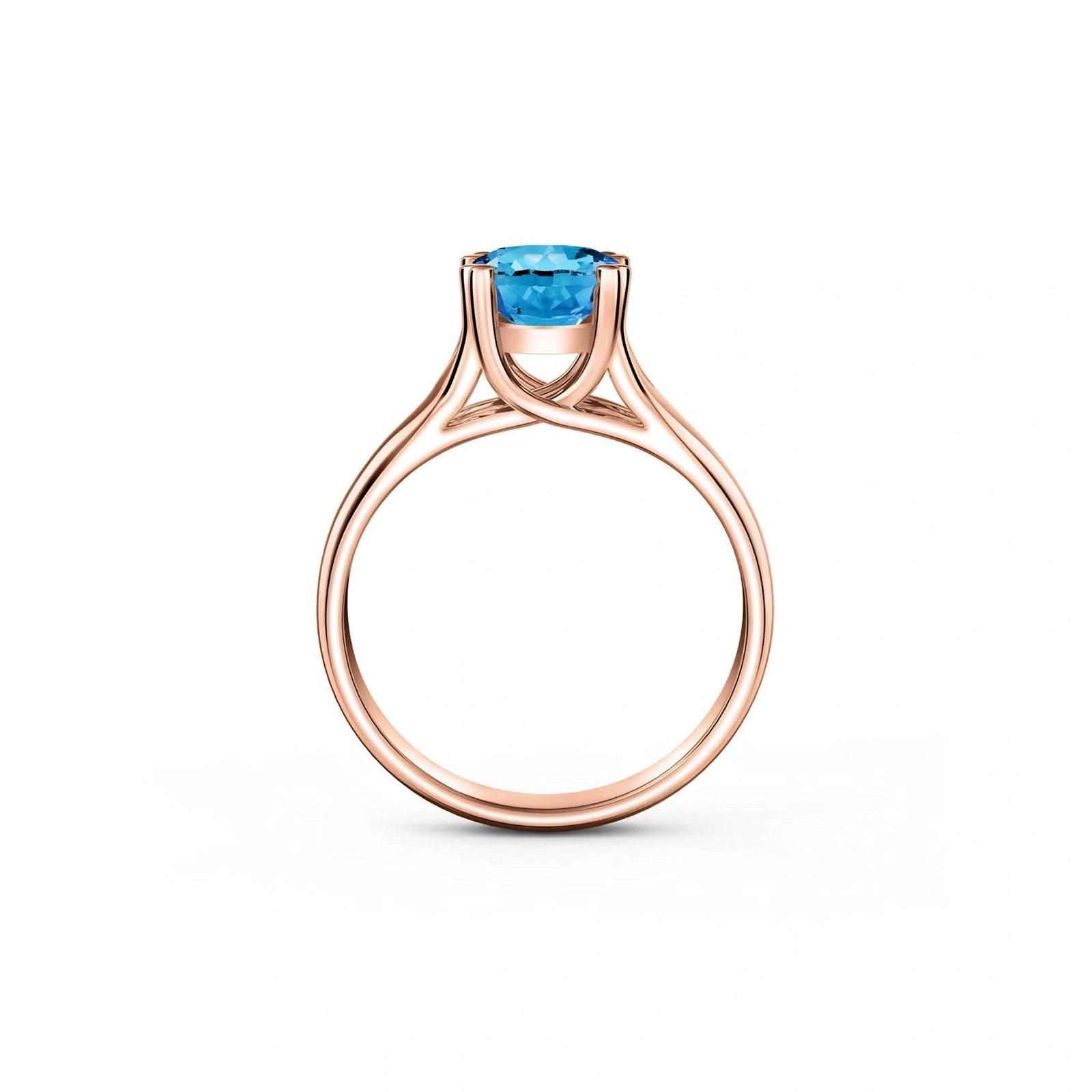 Rose Gold Blue Topaz — Consolata