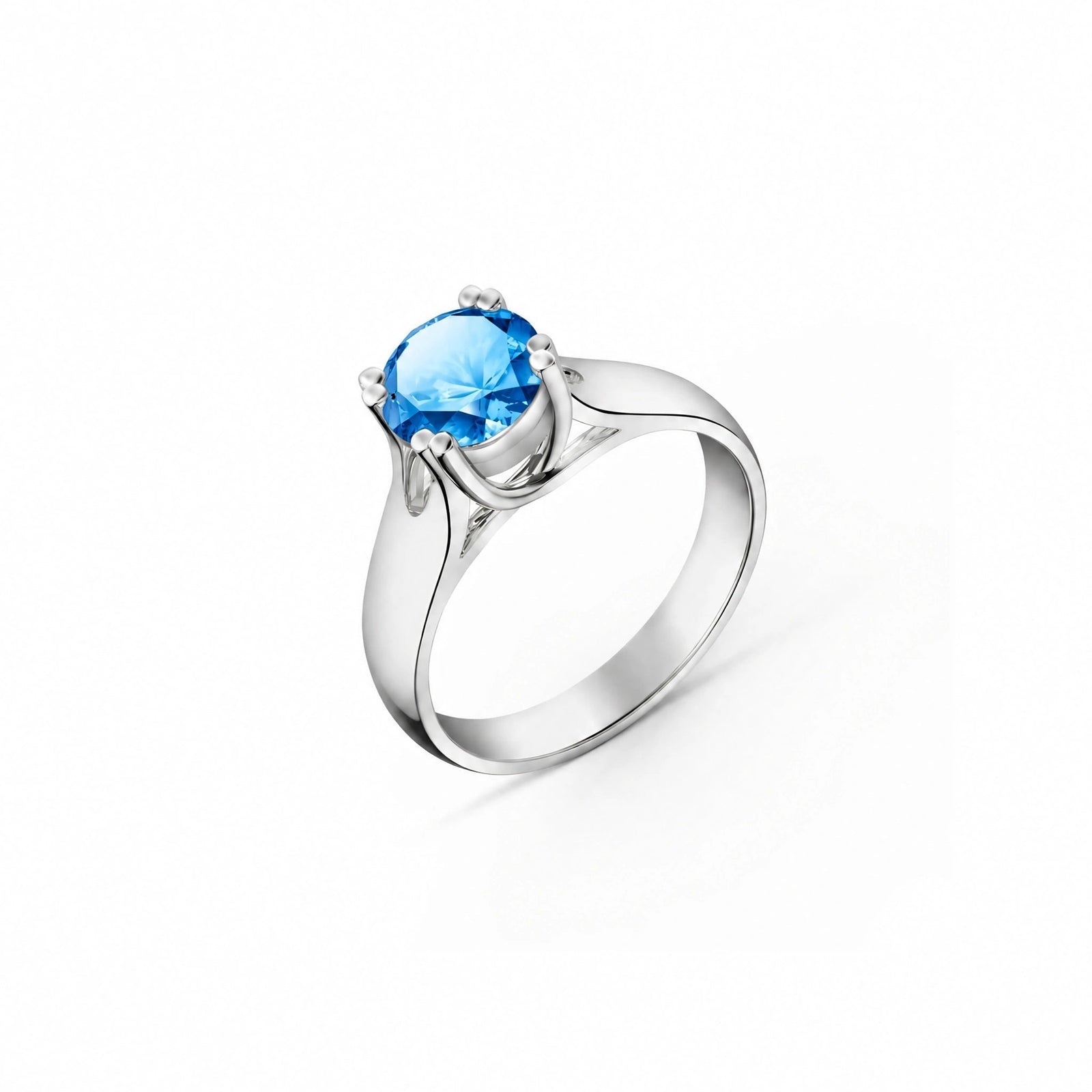 White Gold Blue Topaz — Consolata