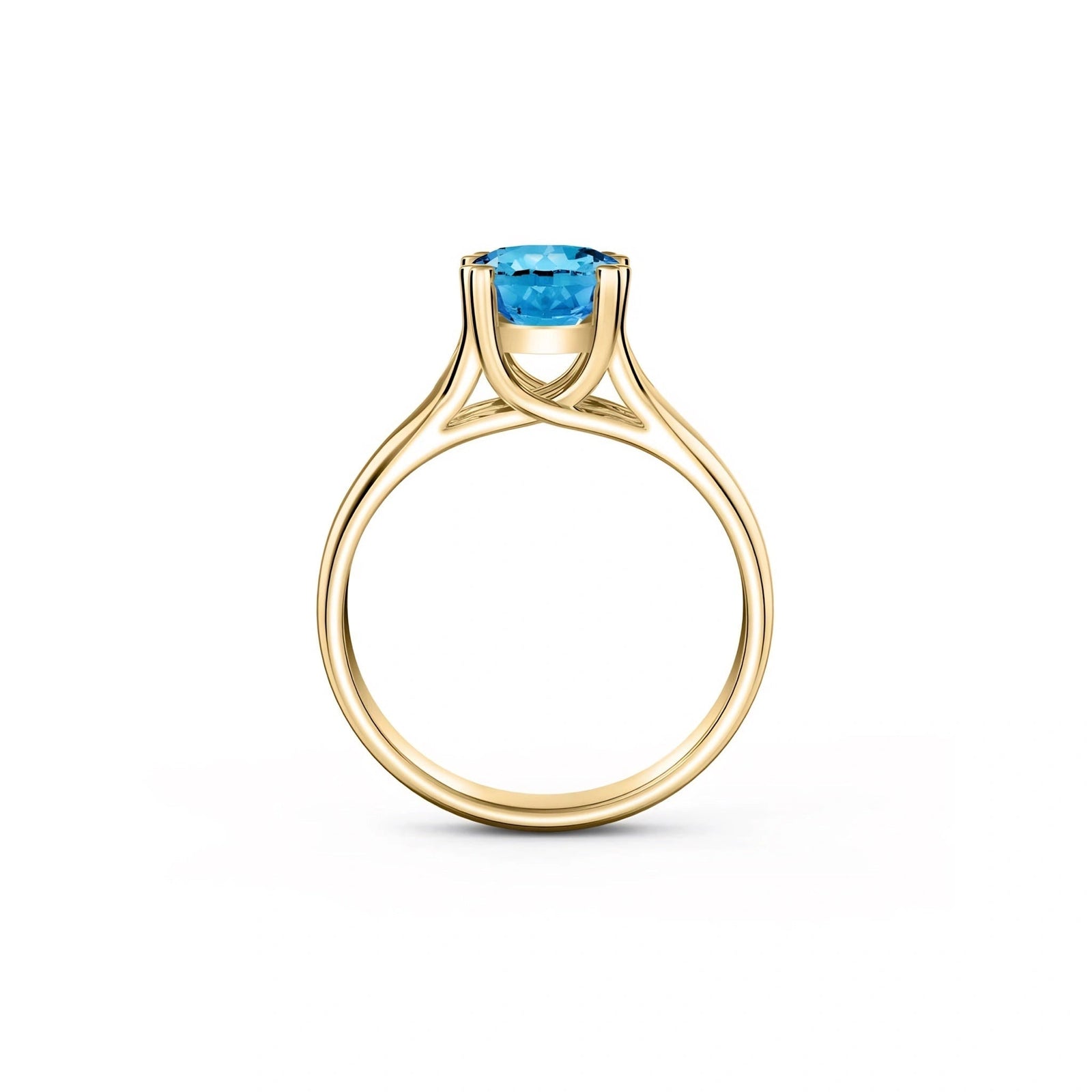 Yellow Gold Blue Topaz — Consolata