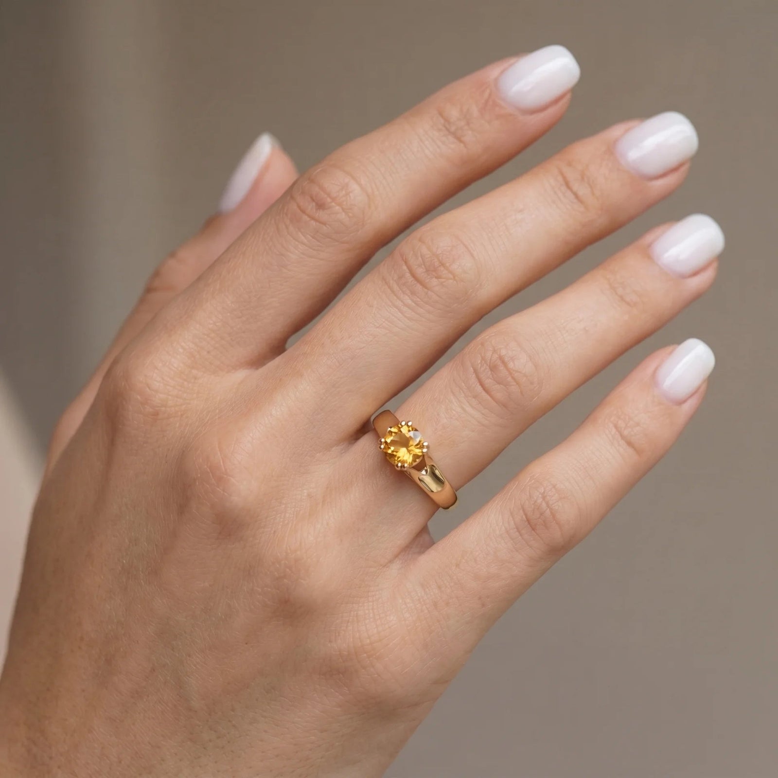 Yellow Gold Citrine — Consolata