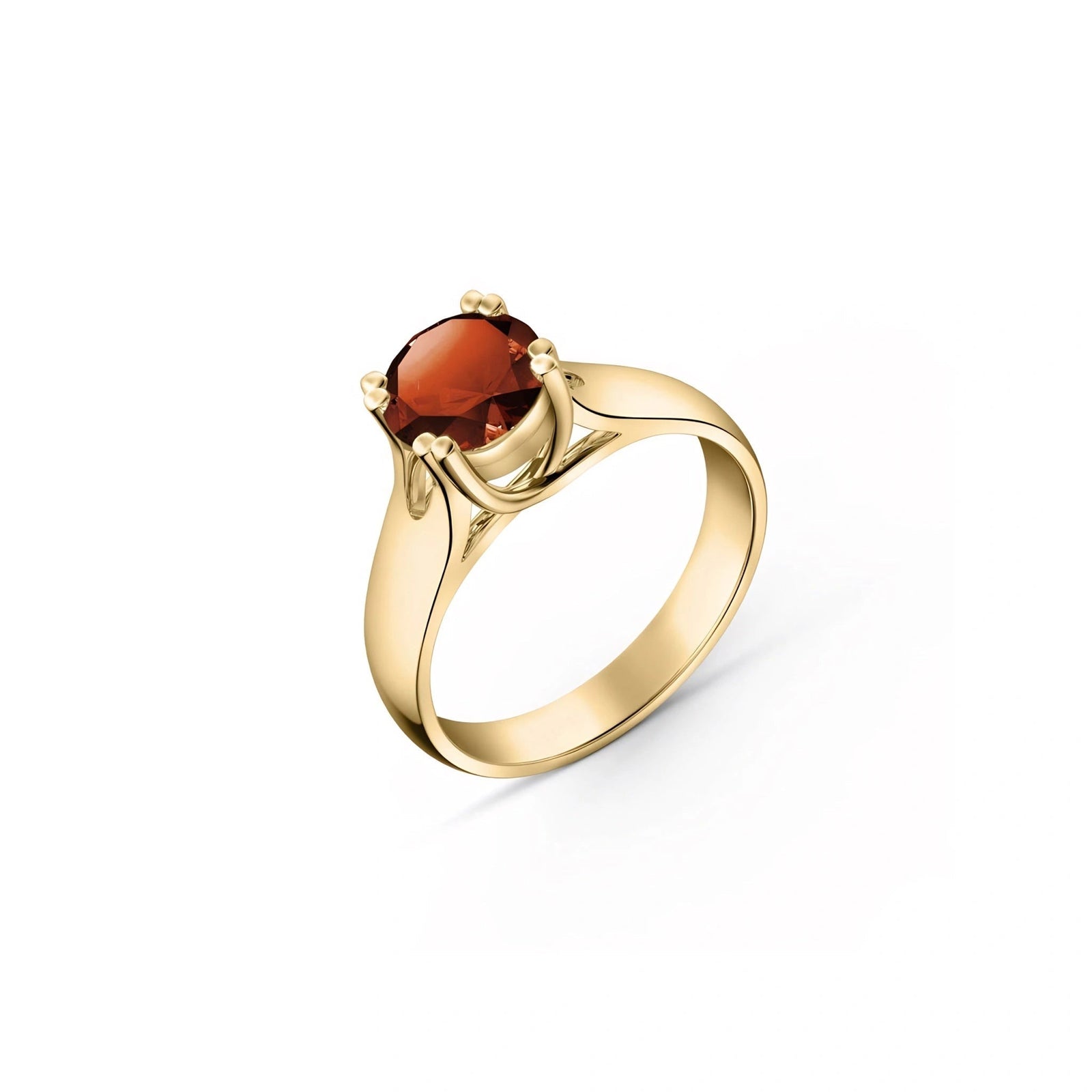 Yellow Gold Garnet — Consolata