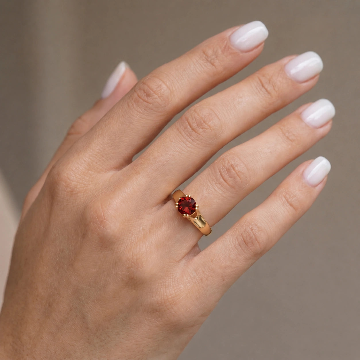 Yellow Gold Garnet — Consolata