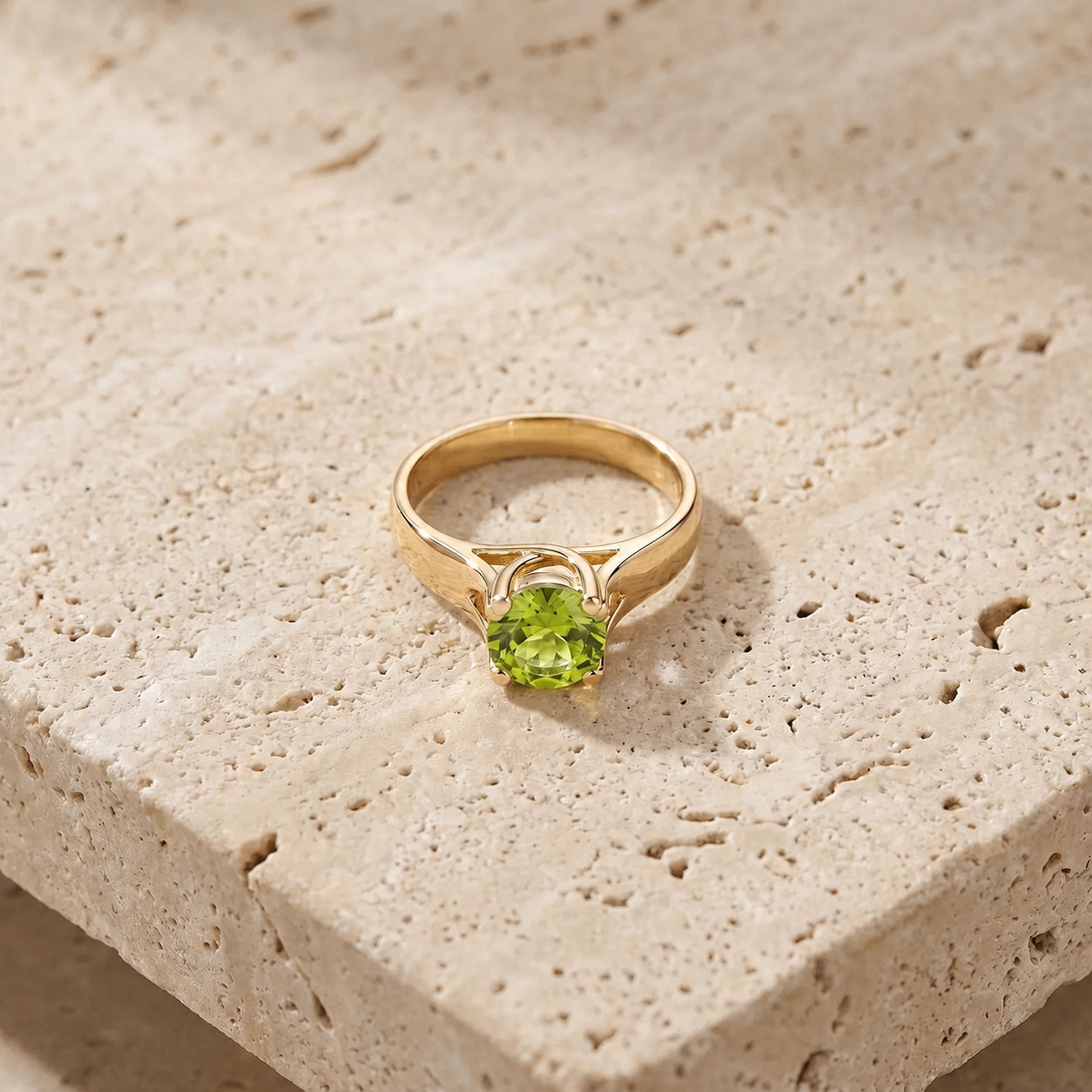 Yellow Gold Peridot — Consolata