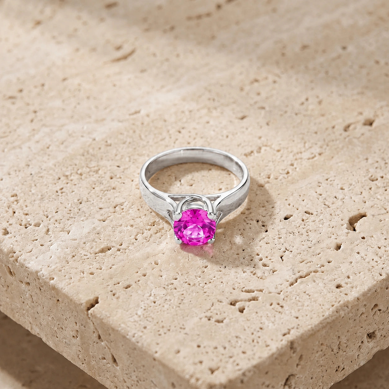 White Gold Pink Topaz — Consolata