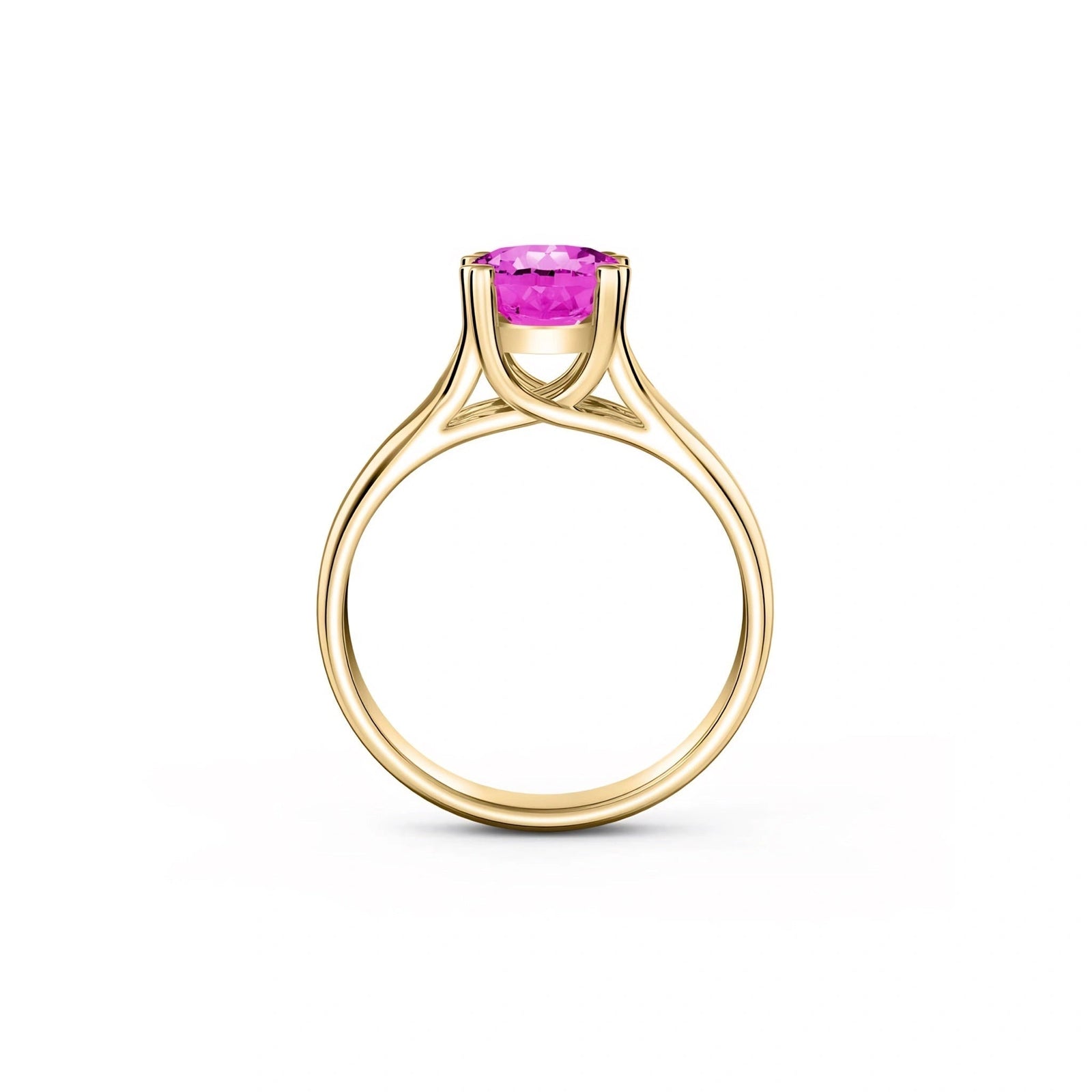 Yellow Gold Pink Topaz — Consolata