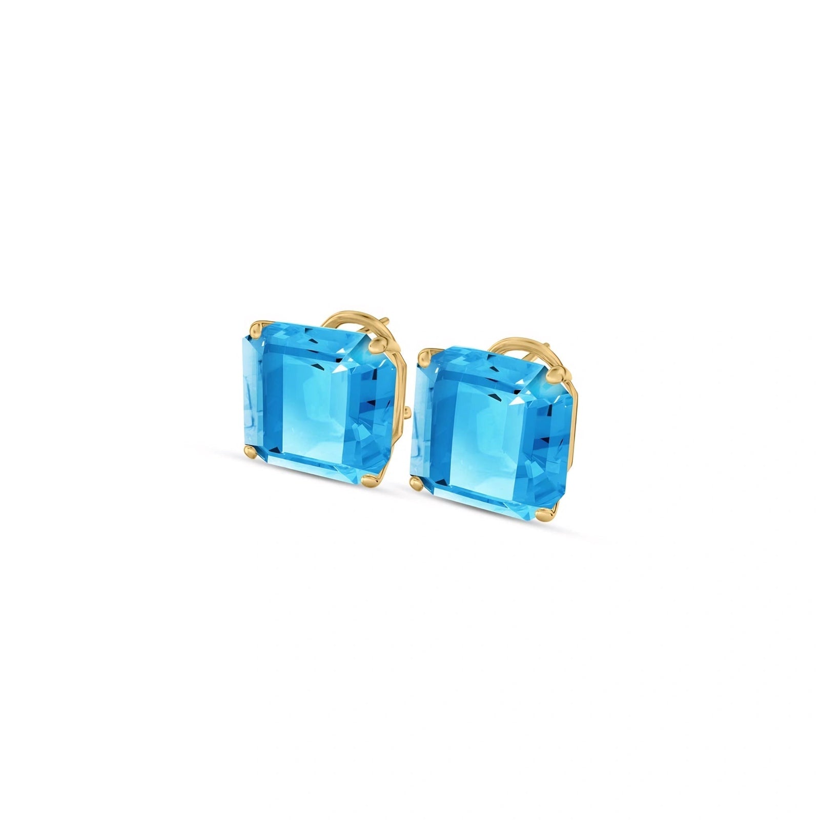 Yellow Gold Blue Topaz — Maddalenina