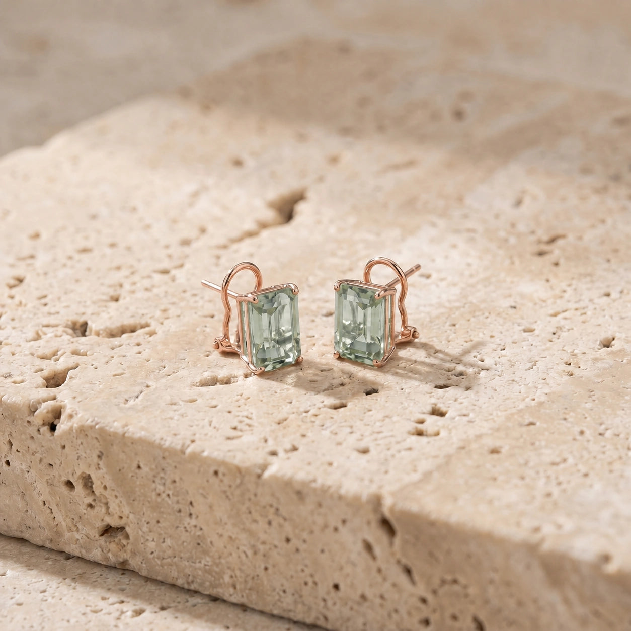 Rose Gold Green Amethyst — Maddalenina