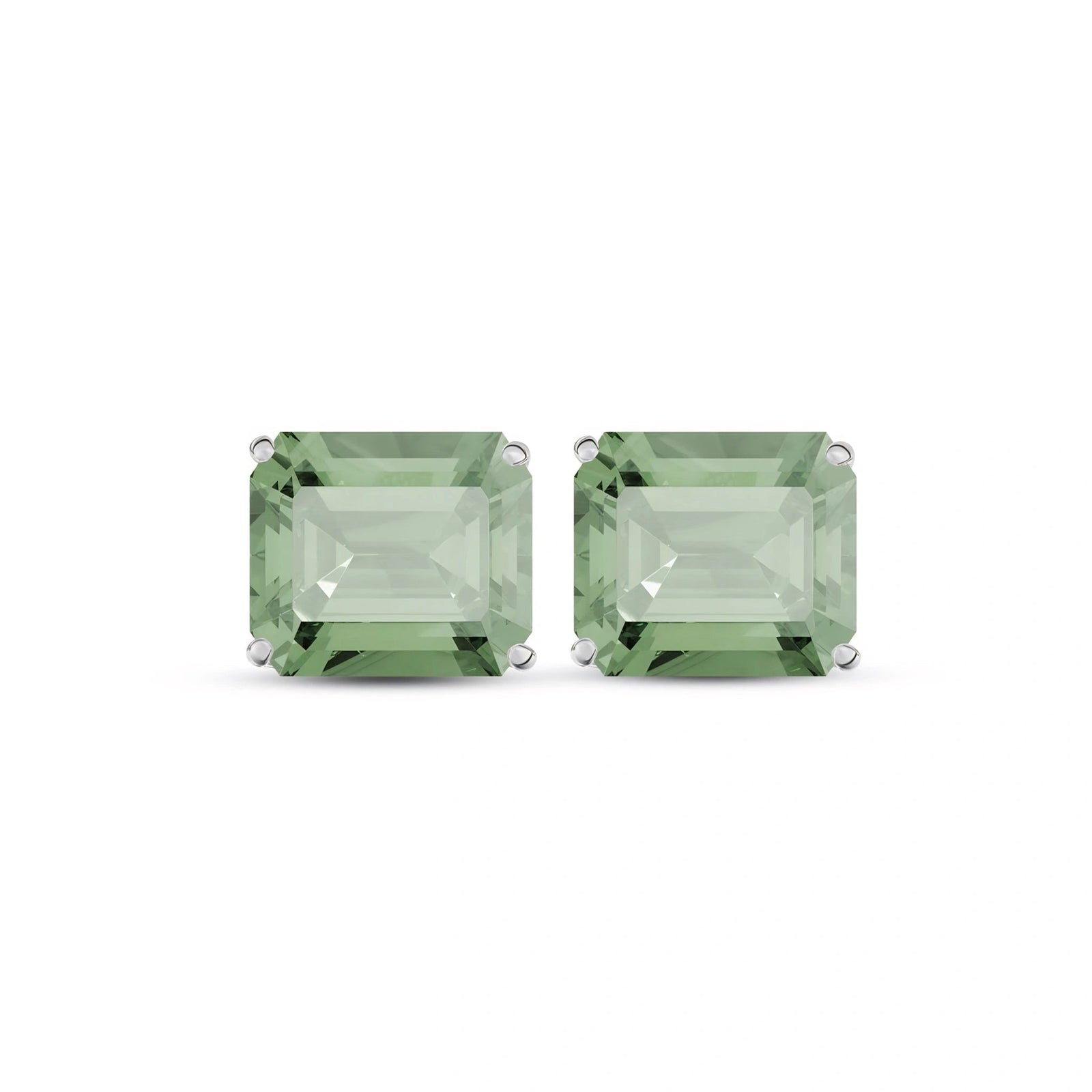White Gold Green Amethyst — Maddalenina