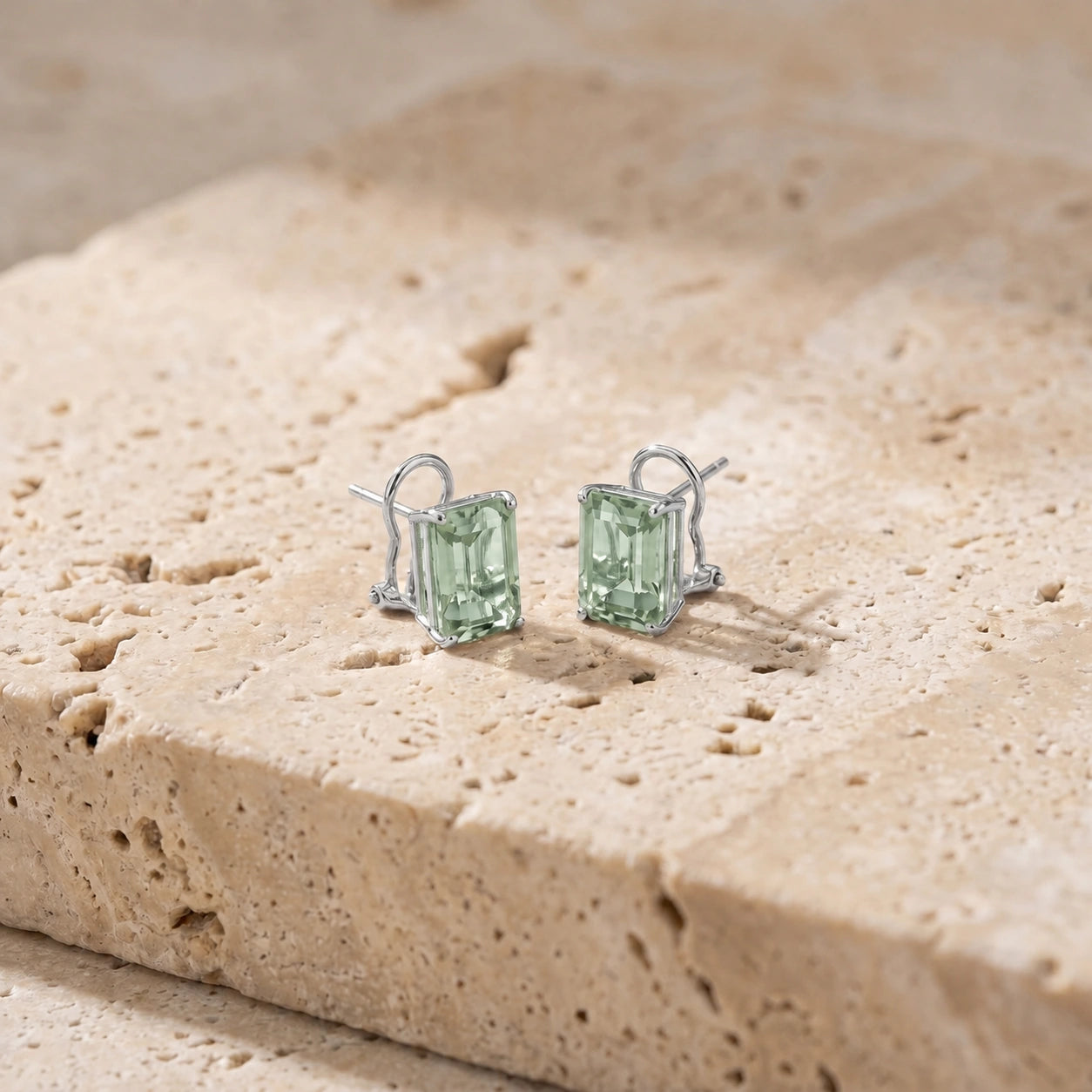 White Gold Green Amethyst — Maddalenina