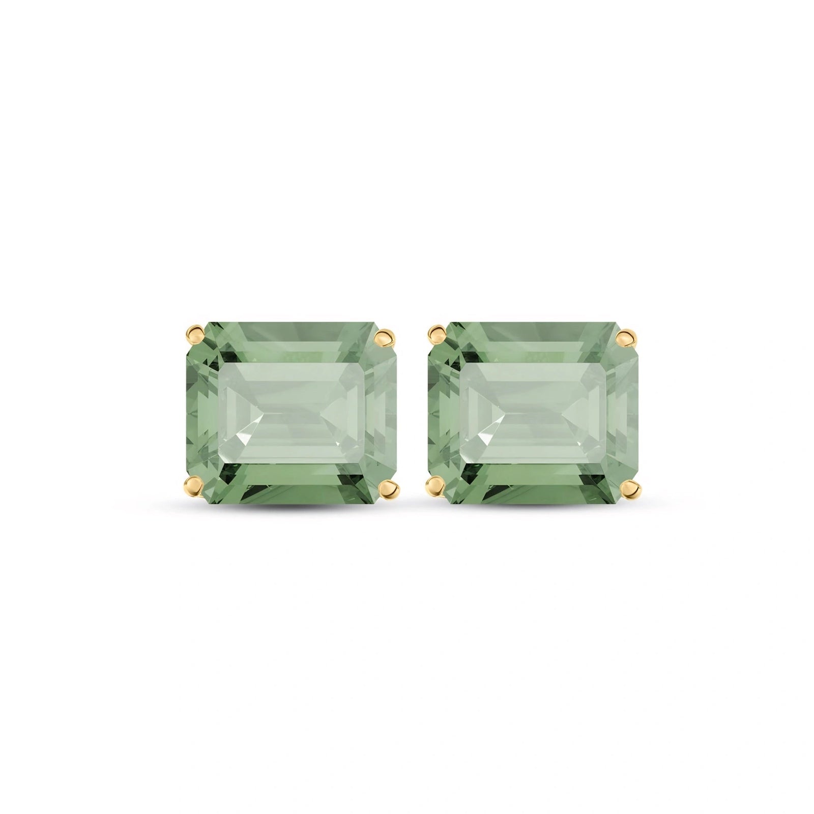 Yellow Gold Green Amethyst — Maddalenina