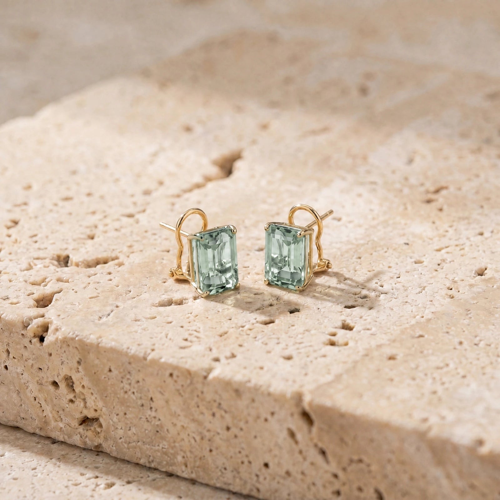 Yellow Gold Green Amethyst — Maddalenina